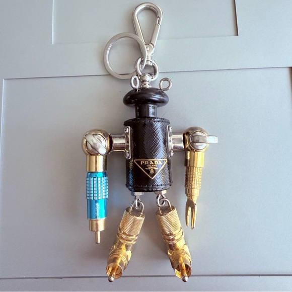 Saffiano Leather Prada Robot Wallet Prada Robin Black Saffiano